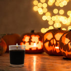 20 Packs Black Votive Candles In Glass, Unscented Small 2 Inch Soy Wax Halloween Candles For Wedding Party Home Holidays Relaxat