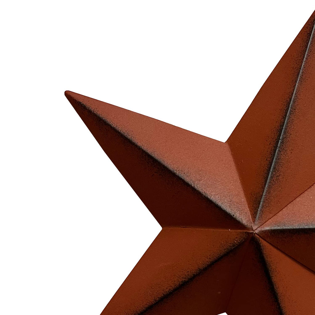 T&Garice Dimensional Metal Antique Barn Stars Wall Decor Rustic Country Primitive Star Outdoor Decor,3D Barn Star 4Th July Wall