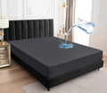 Sufdari Twin Xl Mattress Protector,Waterproof Mattress Protector,Fitted Sheet Style Mattress Cover With 18' Deep Pocket,Washable And Comfortable-Deep Gray,Twin Xl