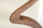 HomeRoots Furniture Kitchen Restaurant Modern Walnut and Cream Dining Chair
