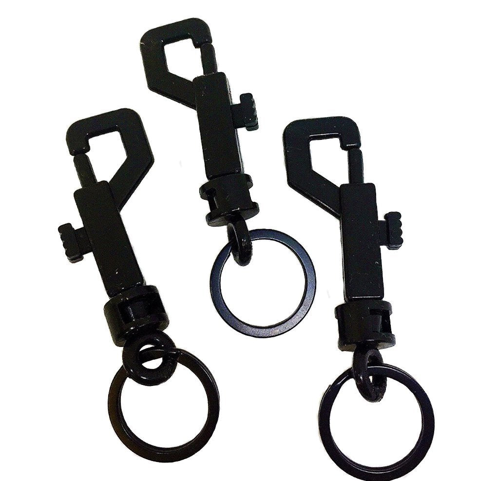 3 Pcs swivel snap Bolt Keychain clips Keychain hooks. Lightweight & Durable clasp with hook for Keys, Key Chains, Tags and Lanya