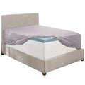Hearth & Harbor Grey Lavender Fitted Sheet Queen Size, Extra Deep Pocket Queen Fitted Sheet Only, 1800 Microfiber Fitted Bed She