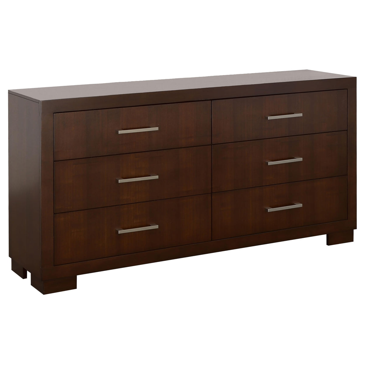 Coaster Home Furnishings Jessica Contemporary 64-inch 6-Drawer Bedroom Dresser Clothing Storage Cabinet Wide Chest of Drawers Organizer Unit Cappuccino 200713