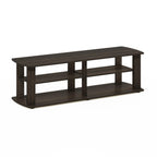 Furinno Nelly Entertainment Center Tv Stand, Short 43.3"(W) X13.4(H) X13.1(D), Dark Brown