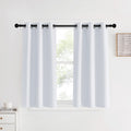 Nicetown Room Darkening Curtain Panels, 2 Panels, 34 By 40, Greyish White, Window Treatment Thermal Insulated Grommet Light Bloc