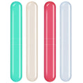 Portable Plastic Toothbrush Travel Case | Hygienic Toothbrush Holder Tube | Lightweight & Durable for Travel, Office & Home (Pac