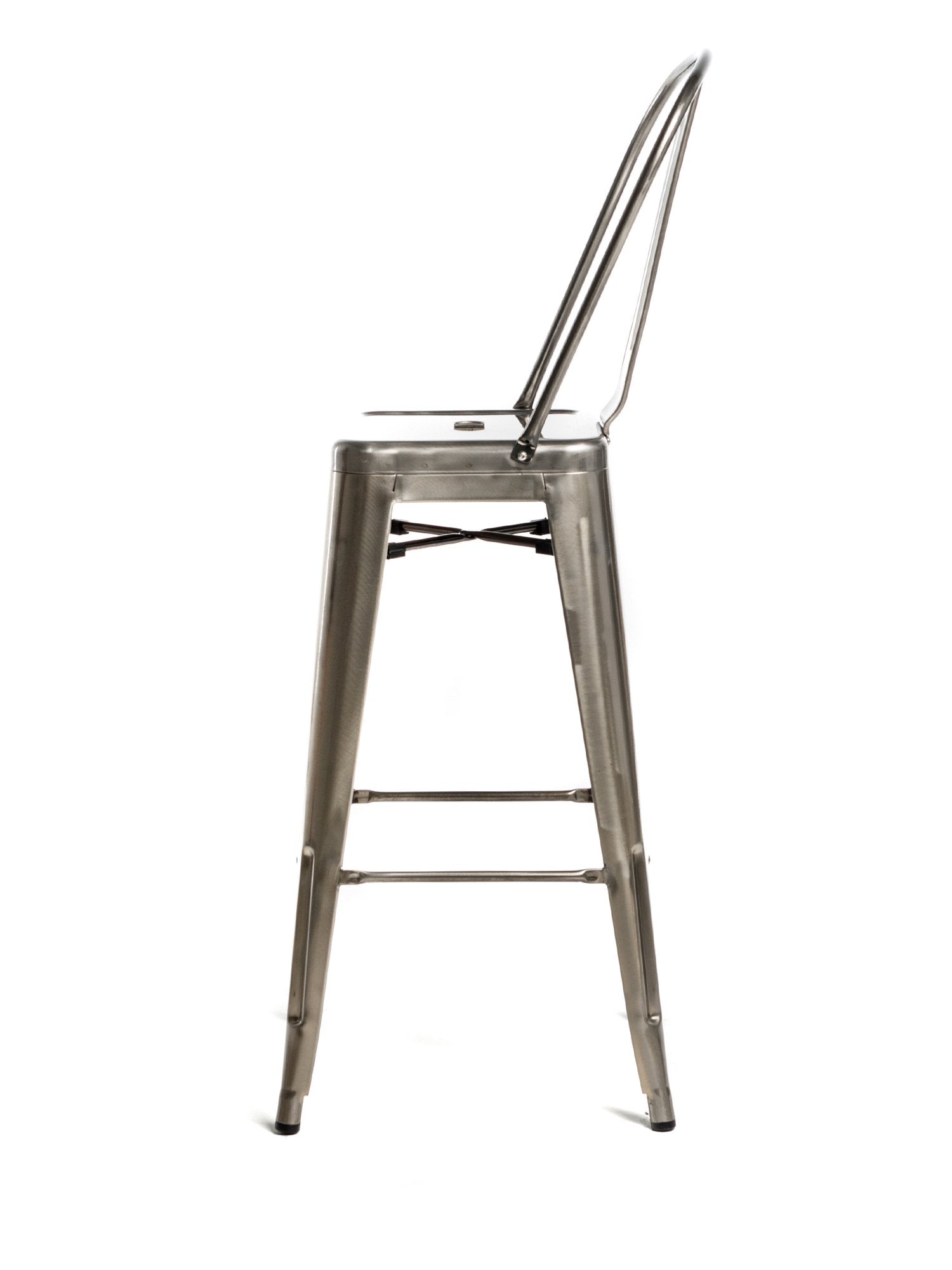 Commercial Seating Products Oscar Bar Stool Chairs, Gun Metal