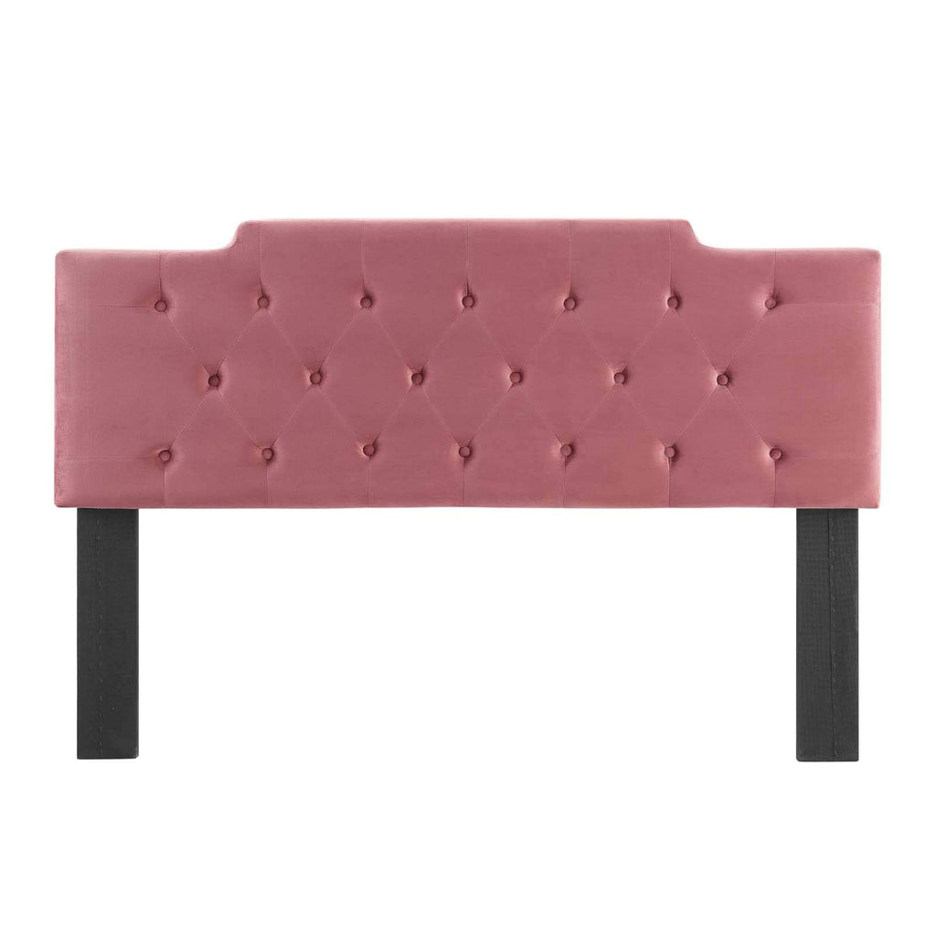 Modway Mod-6186-Dus Juliet Tufted King/California King Performance Velvet Headboard, Dusty Rose