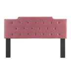 Modway Mod-6186-Dus Juliet Tufted King/California King Performance Velvet Headboard, Dusty Rose