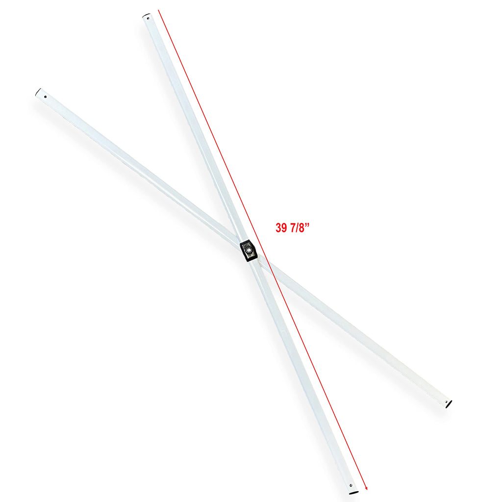 Generic Replacement Side Truss Bar for Ozark Trail Coleman 10x10 Canopy Gazebo, Metal, White, 39 7/8 Size