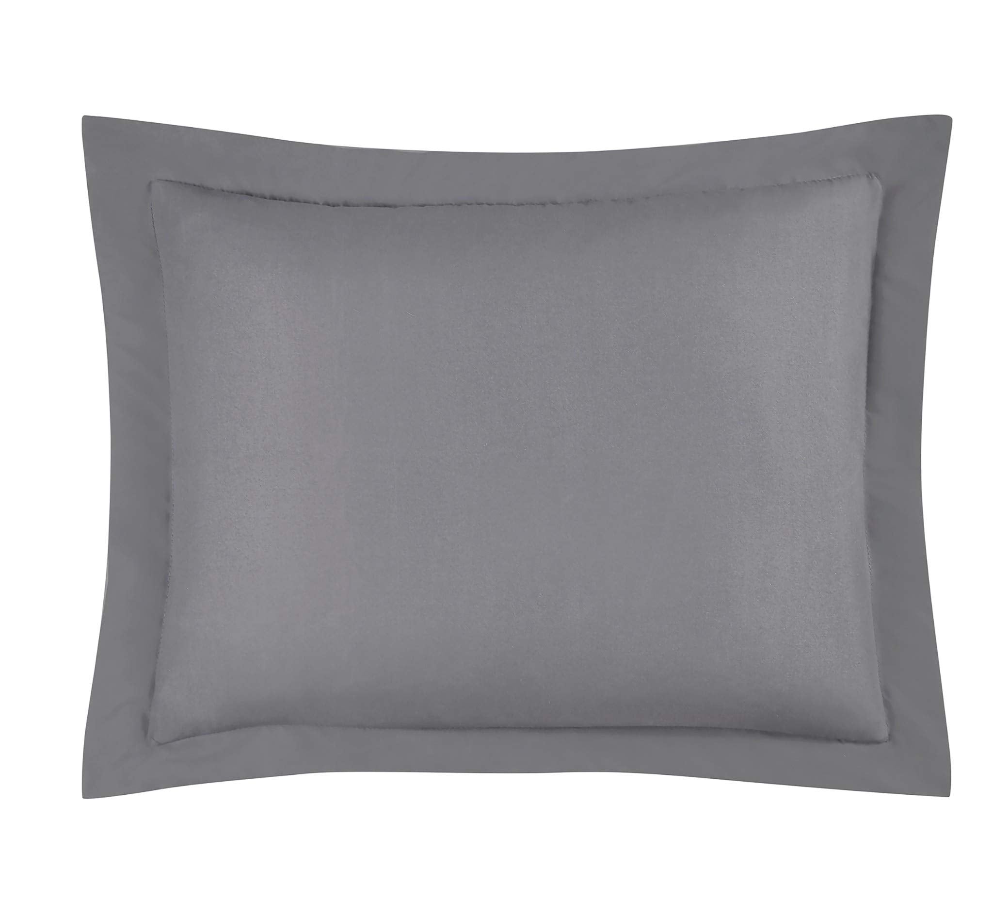 Chezmoi Collection 3-Piece Down Alternative Comforter Set (King, Gray)