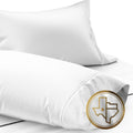 Texas Linen Co. 100% Egyptian Cotton Standard/Queen Size Pillow Cases Set Of 2-1000 Thread Count Pillow Cover - Soft, Breathable