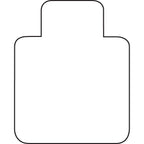 Lorell, Llr69166, Wide Lip Medium Pile Chairmat, 1 Each, Clear