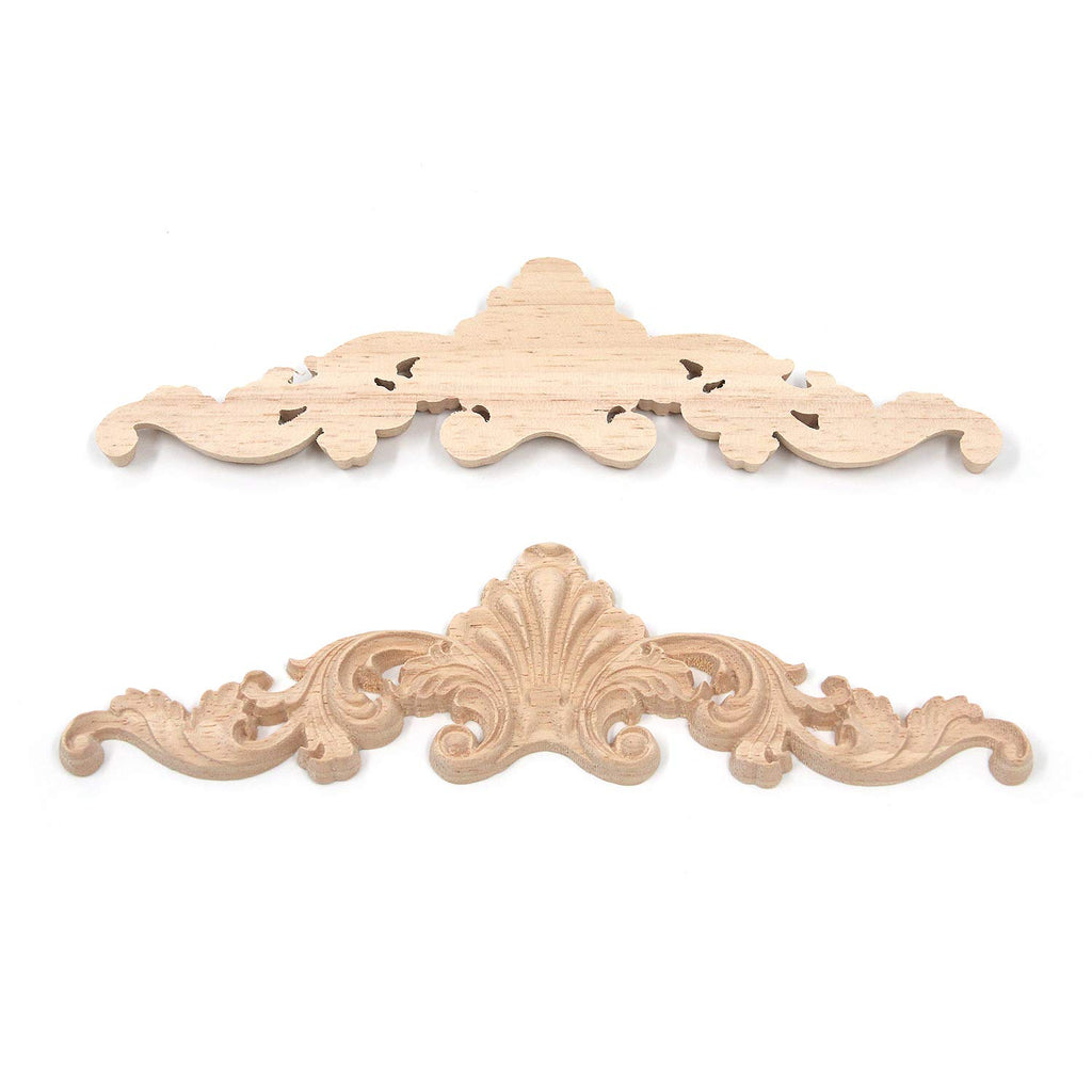 T Tulead Wood Carved Onlay Appliques Door Cabinet Decorative Appliques Corner Frame Decor Decal Pack Of 3