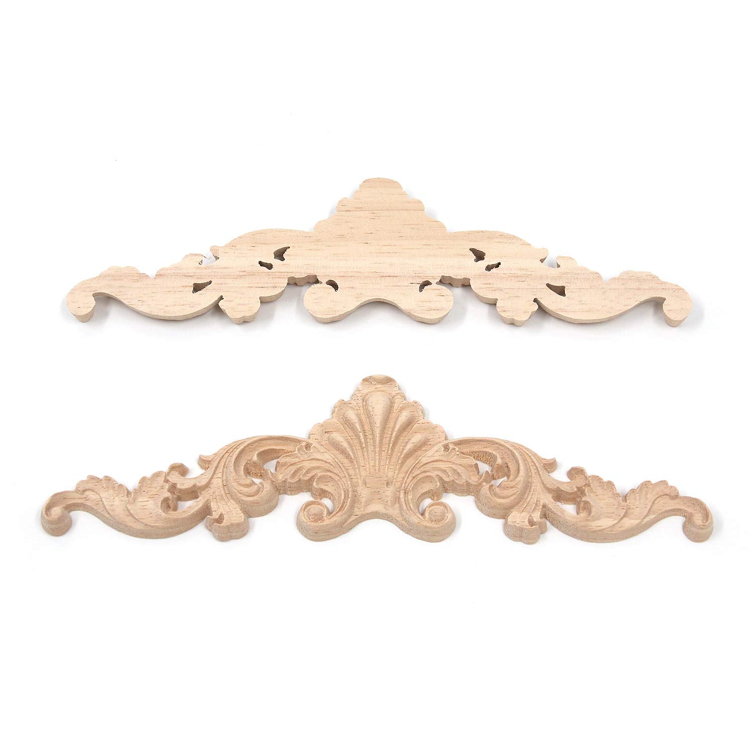 T Tulead Wood Carved Onlay Appliques Door Cabinet Decorative Appliques Corner Frame Decor Decal Pack Of 3