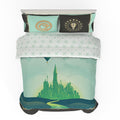 Franco Collectibles Wicked Elphaba And Glinda Bedding 5 Piece Super Soft Reversible Comforter And Sheet Set, Queen, (Officially