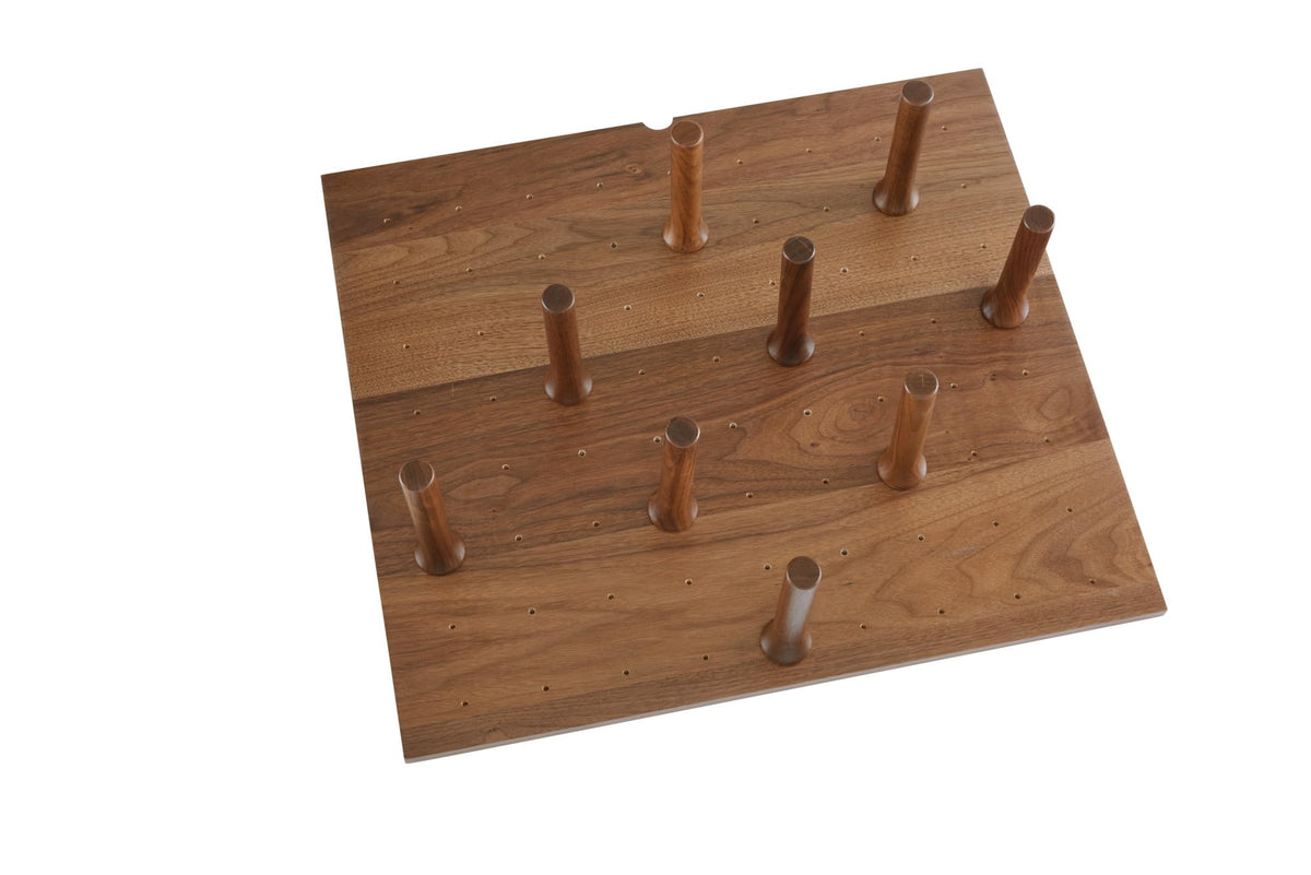 Rev-A-Shelf Walnut Trim to Fit Drawer Board Insert with Wooden Pegs, Dark Brown