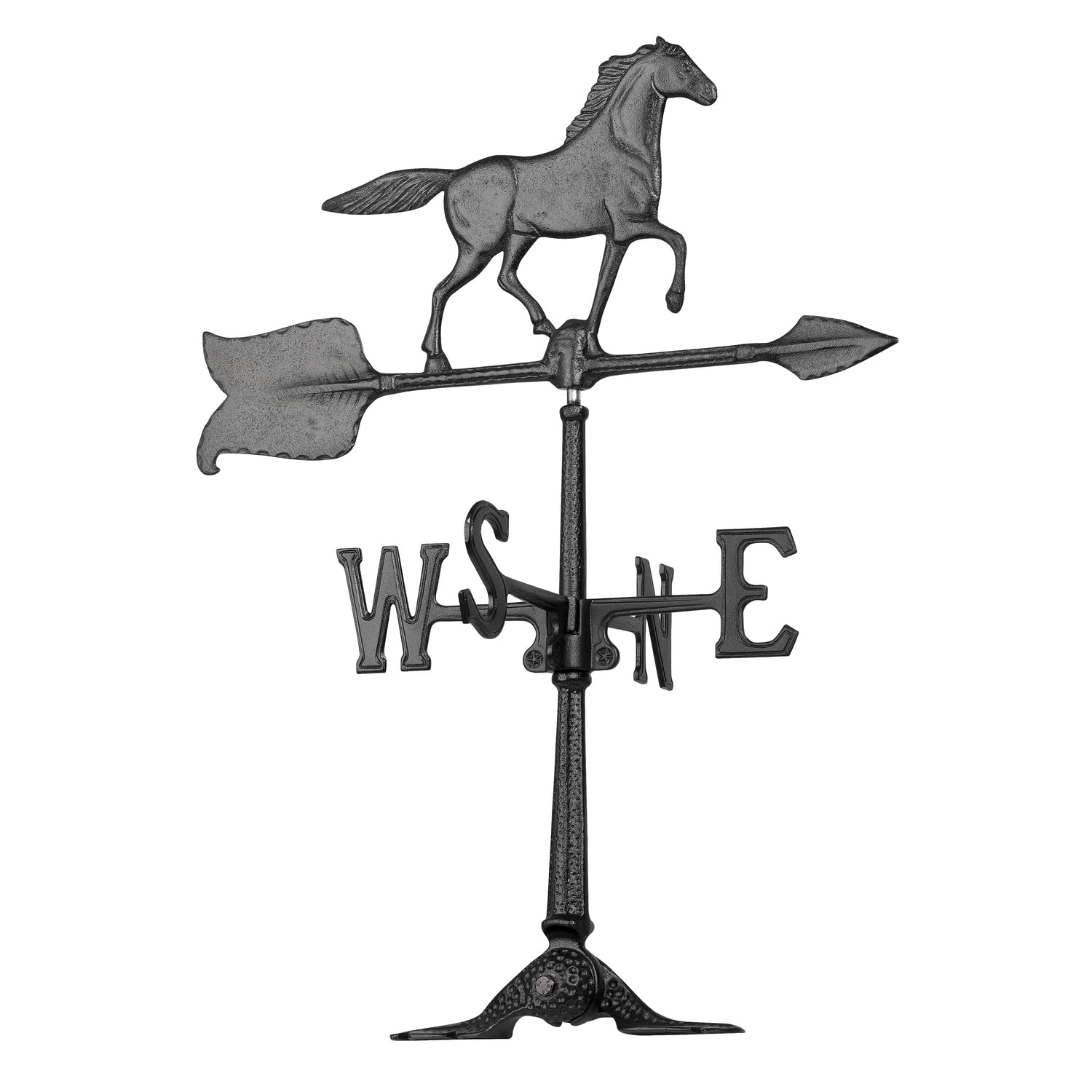 Whitehall Products 70 Horse Accent Weathervane, 24-Inch, Black
