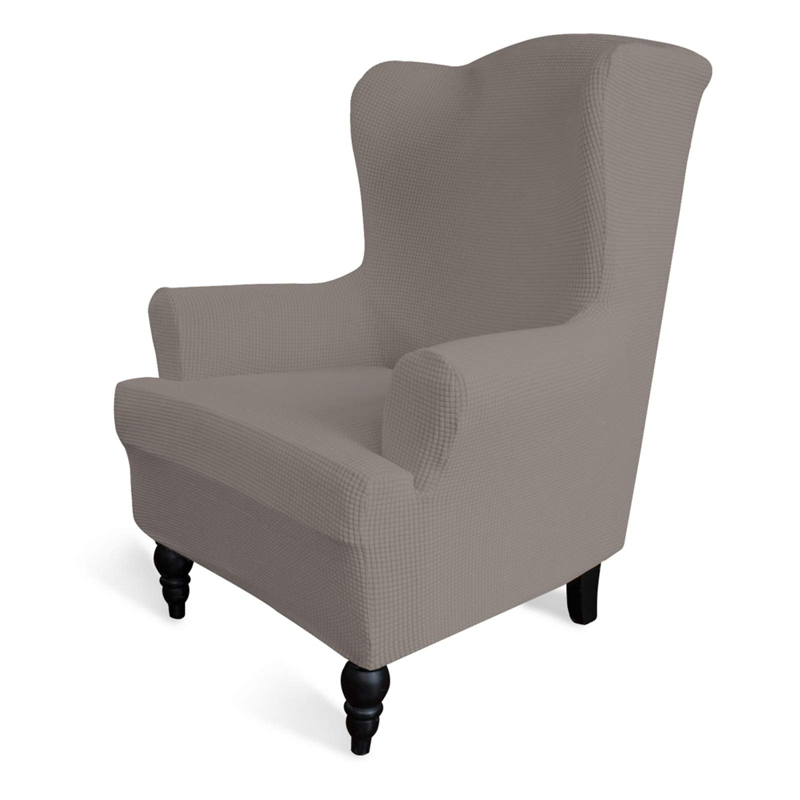 Easy-Going Stretch Wingback Chair Sofa Slipcover 1-Piece Sofa Cover Furniture Protector Couch Soft with Elastic Bottom Spandex J