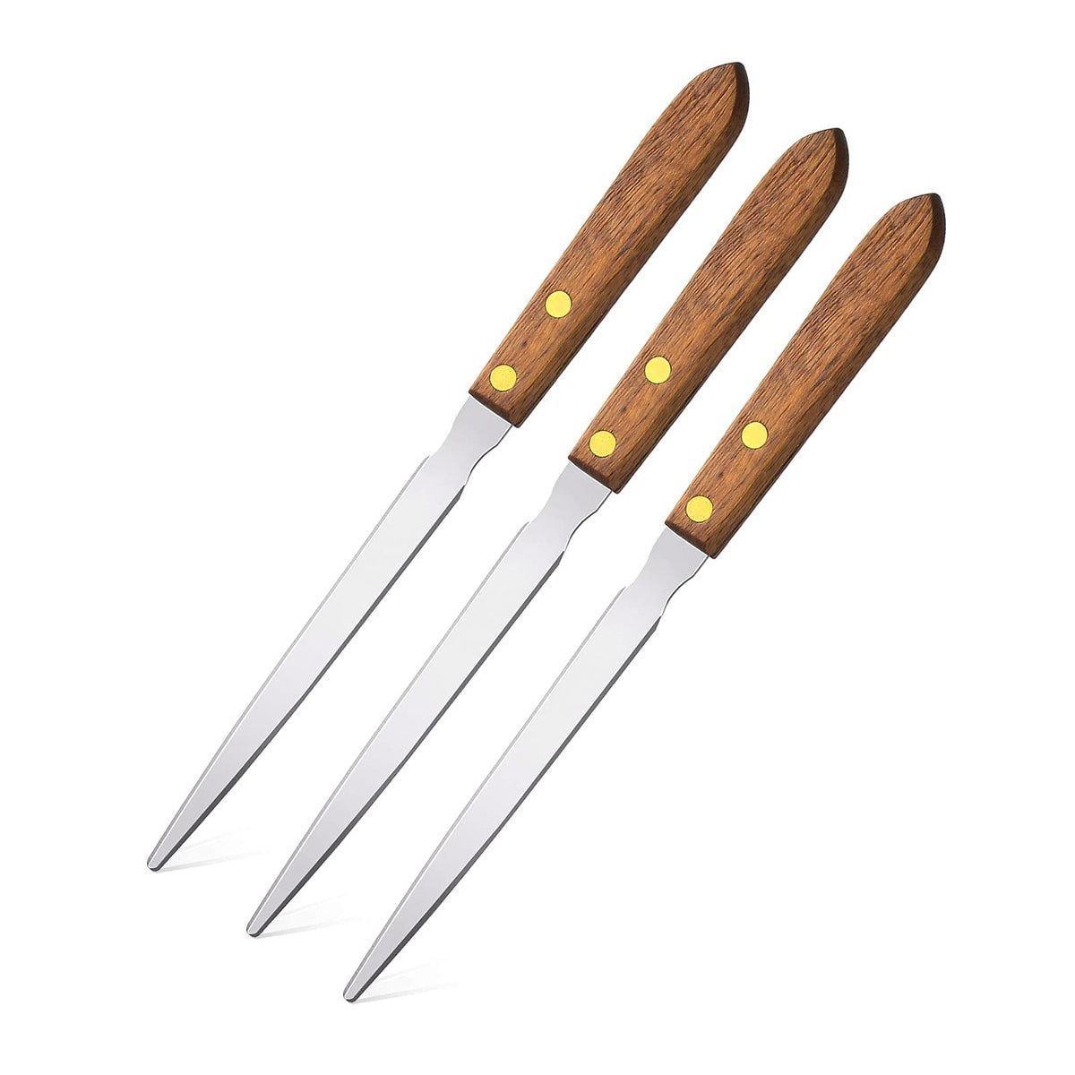 3 Pieces Office Supplies Letter Opener Stainless Steel Staple Remover Lightweight Envelope Opener With Elegant Wood Handle