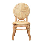 Bali & pari Carita Modern Bohemian Natural Brown Rattan Dining Chair