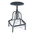 Safco Products Diesel Extended-Height Stool 6665, Industrial Style, Steel Frame, Padded Seat, Height-Adjustable
