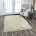 Rizzy Home Alora Decor Essential 5' X 8' Medallion/Scroll Beige/Ivory Hybrid Area Rug