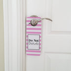 GRAPHICS & MORE Do Not Disturb Door Knob Hanger Sign Plastic Pink