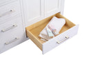 Laviva Wilson 60 - White Cabinet Matte White Viva Stone Solid Surface Countertop