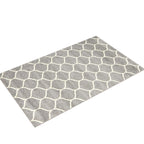 Unique Loom Trellis Frieze Collection Area Rug - Rounded (5' 1'' X 8', Light Gray/ Ivory)