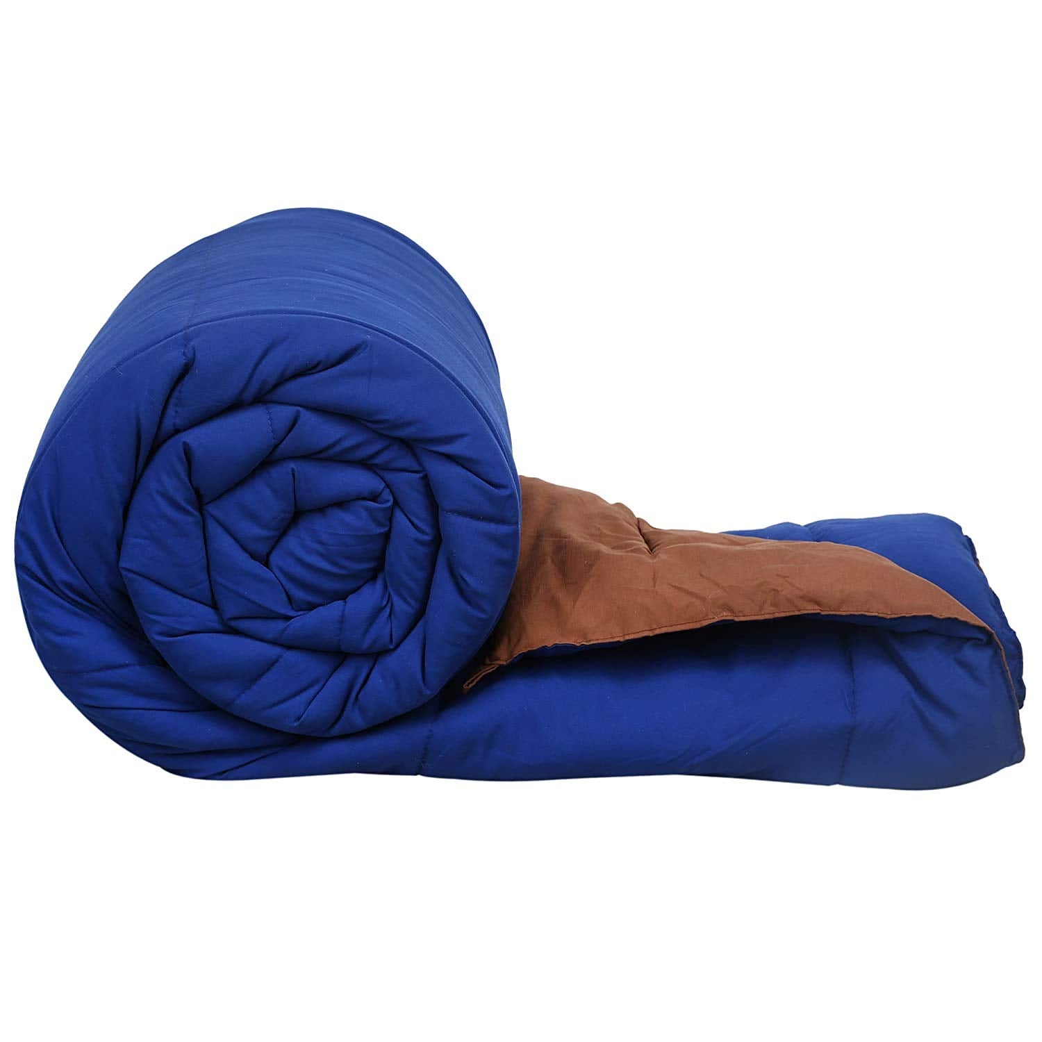 Svt Microfiber 200Tc Comforter (Single Bed_Blue & Coffee)
