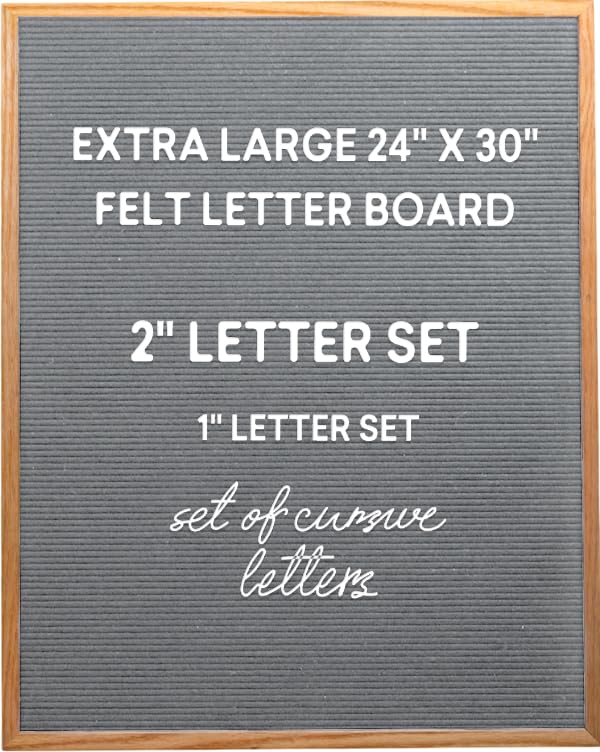 Felt Like Sharing Large Felt Letter Board 24X30In - Changeable Letter Board For Home & Cute Office Supplies - Message Board With