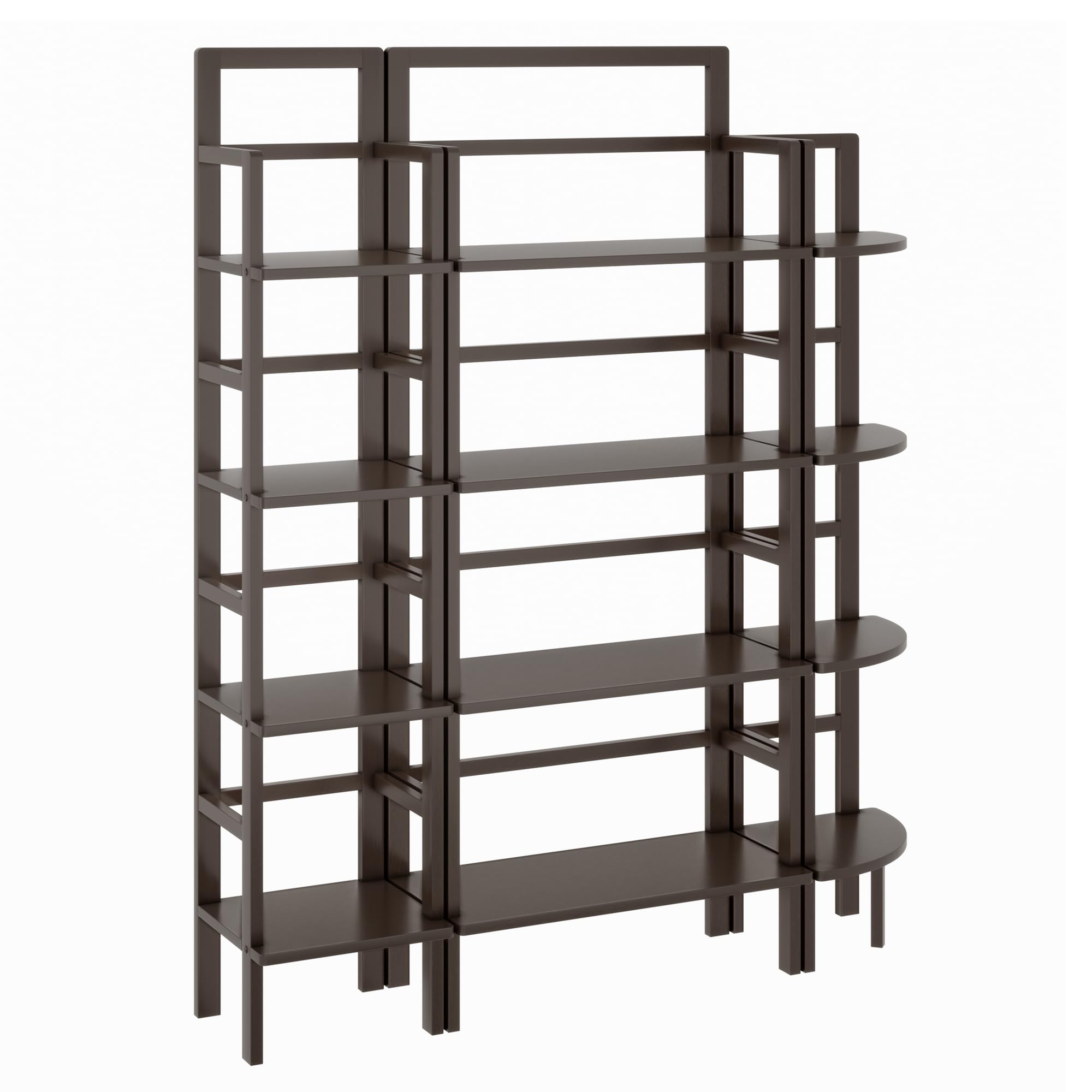 Winsome Aiden 3-Pc Baker's Rack Set in Coffee Finish