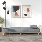 vidaXL Convertible Sofa Bed with Armrests - Modern Light Gray Fabric Sleeper Couch with Extra Pillows, Thick Padded Seats, Durable Plywood Frame