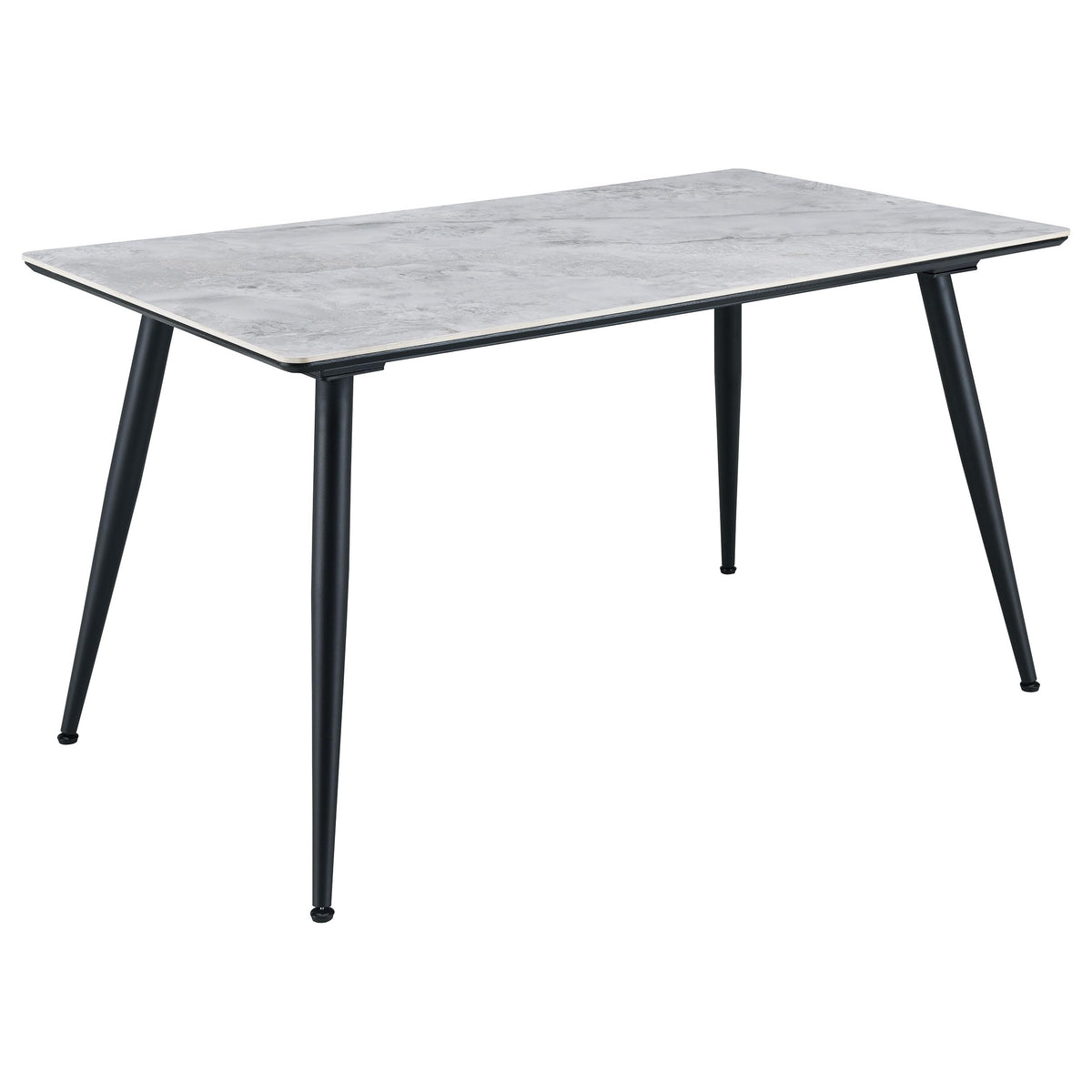 Coaster Home Furnishings Dennison Rectangular 55-Inch Ceramic Top Dining Table Grey