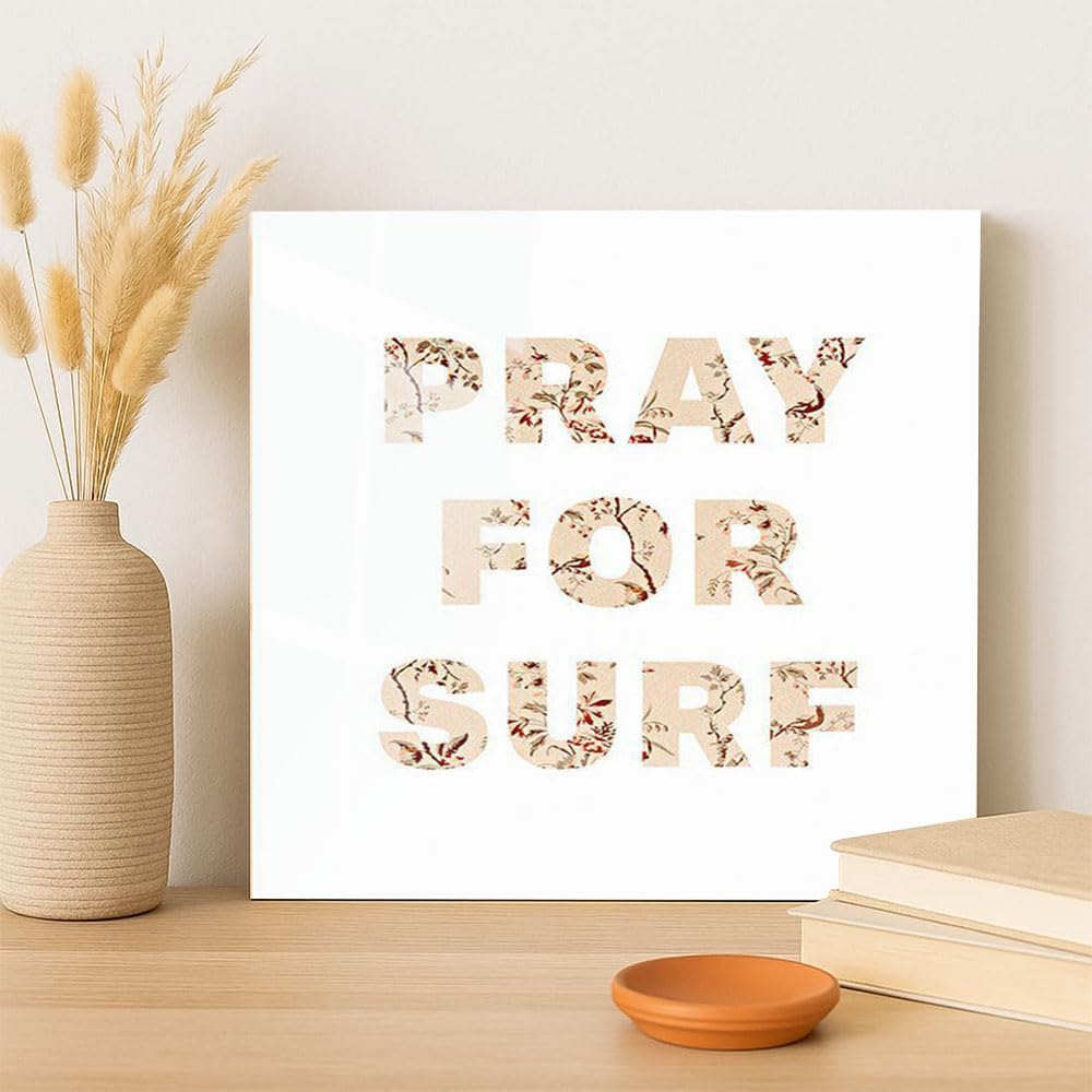 DesignSkinz Wall Art | Acrylic Glossy Printed Frame|Home Decor for Living Room, Bedroom, Office, Study, Shelf (10x10inch)  Pray