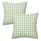 Ahahm Green And White Buffalo Check Plaid Throw Pillow Cover Farmhouse Decorative Throw Pillow Case Indoor Outdoor Cushion Cover