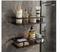 MOXLY Bathroom Organiser Without Drill | Self Adhesive Wall Mount Shelf Rack for Wash Basin & Kitchen Storage | Rust Resistant M
