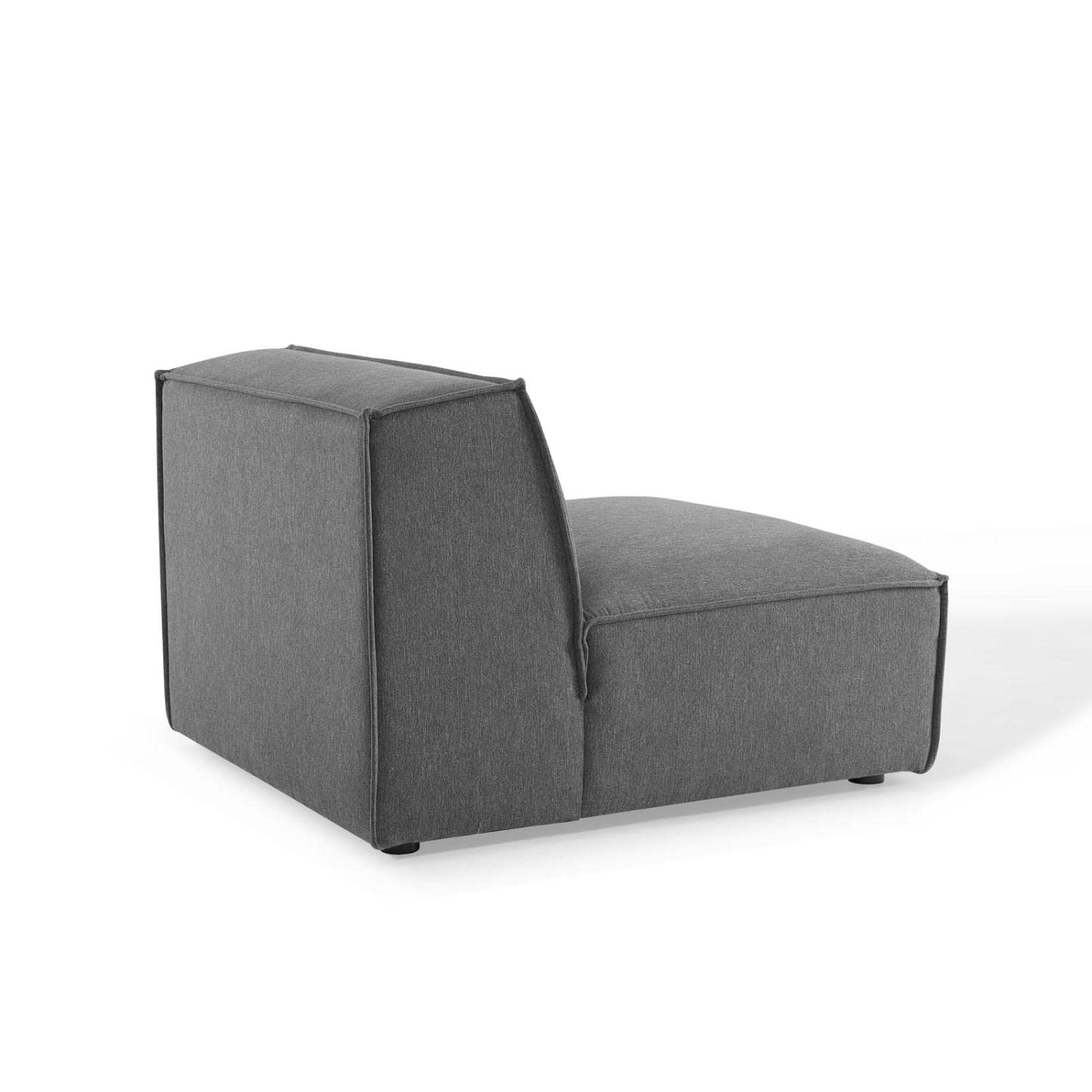 Modway Eei-3872-Cha Restore Sectional Sofa Armless Chair, Charcoal