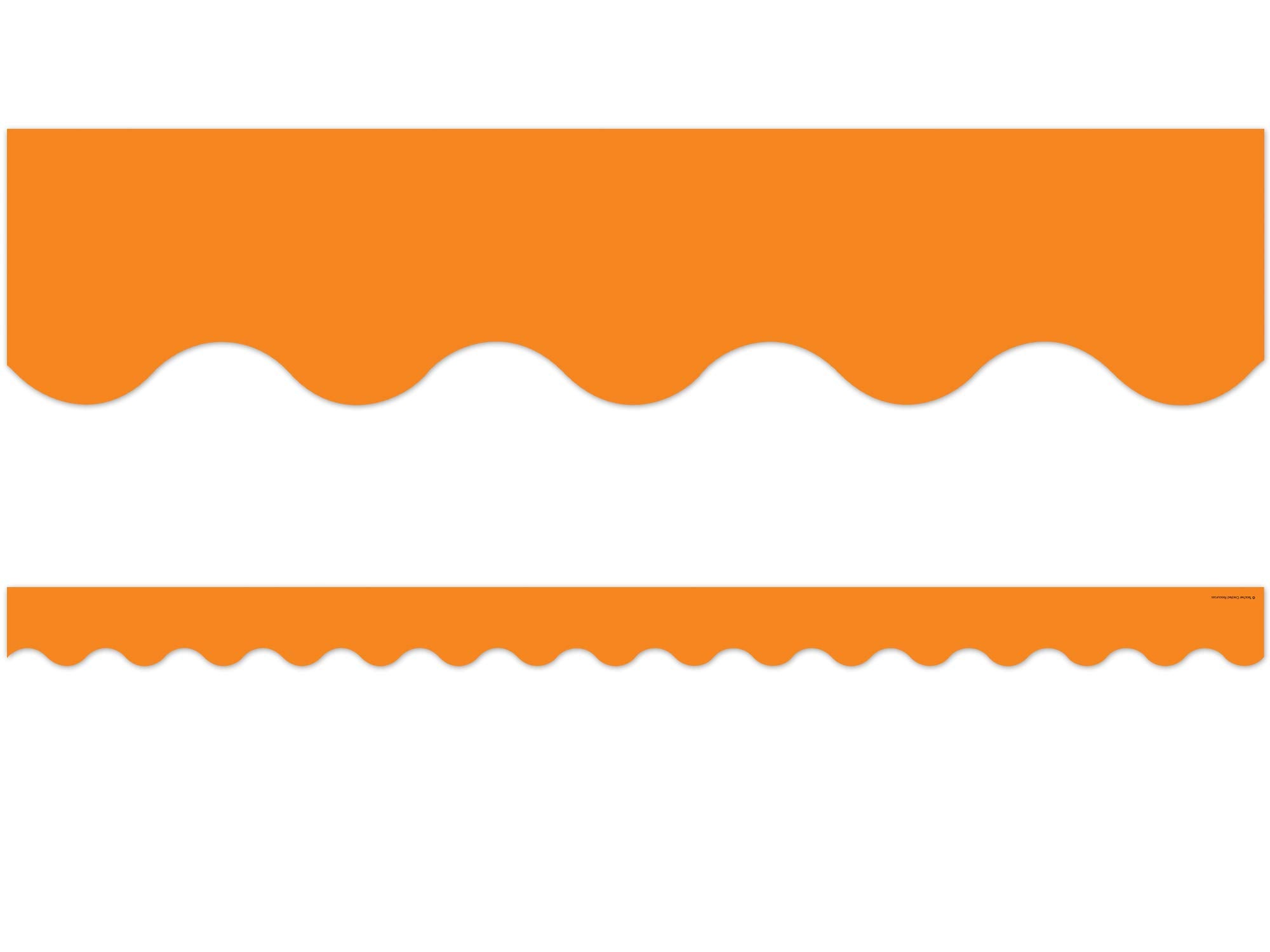 Teacher Created Resources Orange Scalloped Border Trim