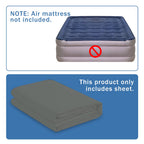 Bedecor Air Bed Sheets For Mattress Cover Removable Bed And Elastic Band Super Soft And Breathable & Deep Up To 21'' Dark Gray F