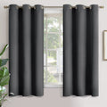 YoungsTex Blackout Curtains for Bedroom 63 Inch Long - Grommet Insulated Curtains Room Darkening Window Drapes for Basement Offi