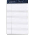 Tops Docket Diamond 100% Recycled Premium Stationery Tablet, 5 X 8 Inches, Perforated, White, Narrow Rule, 50 Sheets Per Pad, 4