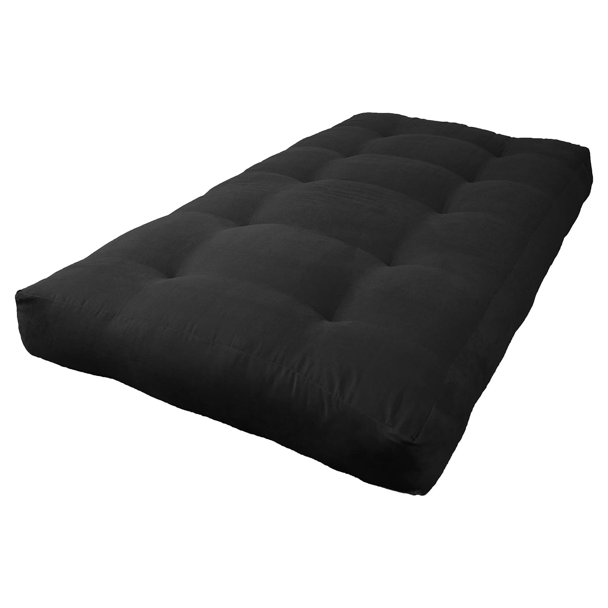 Blazing Needles Vitality 8&quot; Microsuede Futon Mattress, Twin, Black