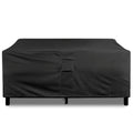 KHOMO GEAR Heavy Duty Outdoor Patio Furniture Loveseat Cover Sofa Bench Cover - 88 x 32.5 x 33, Black