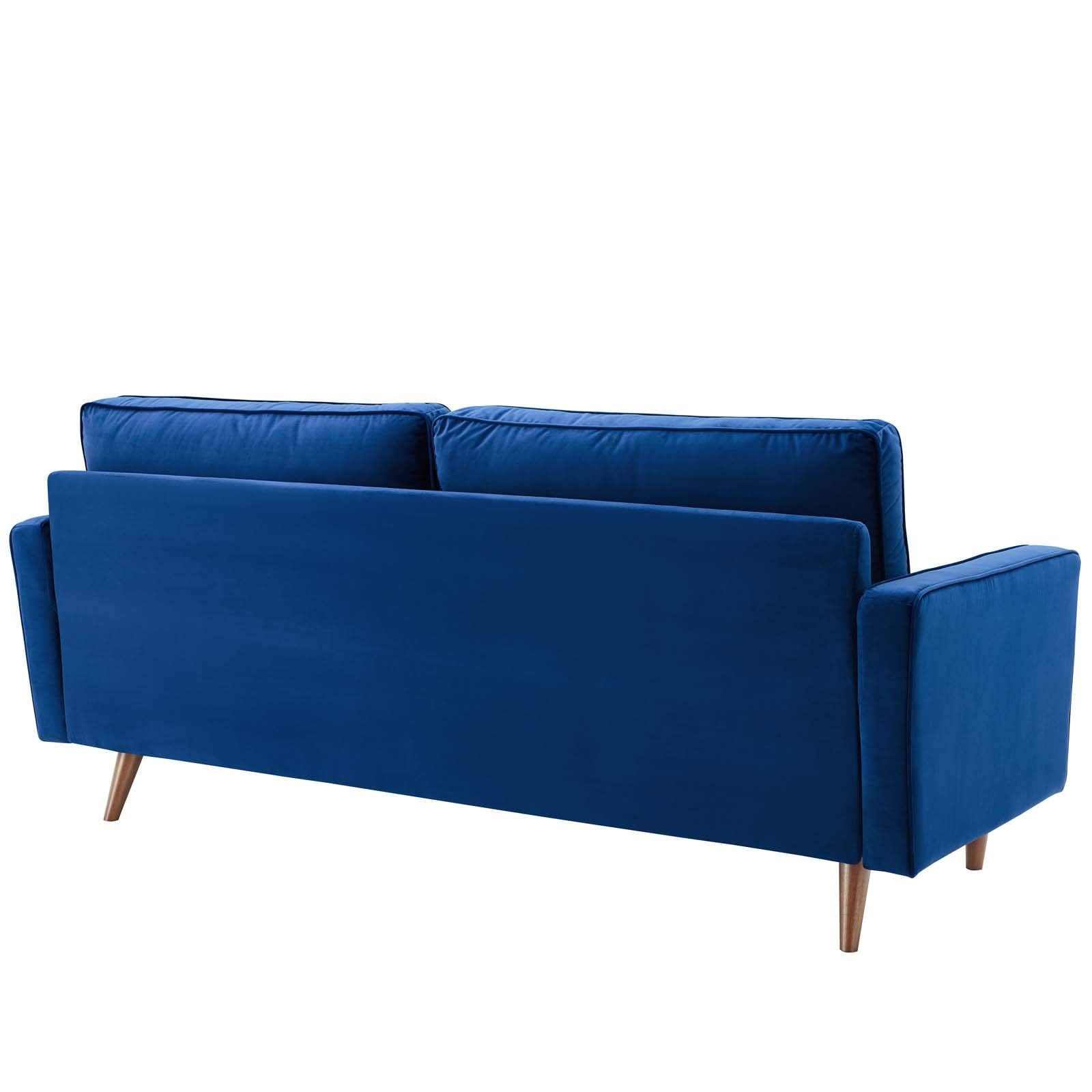 Modway Eei-3764-Nav Valour Performance Velvet Sofa, Navy
