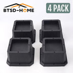 Btsd-Home Furniture Risers 2 Inch Bed Risers Heavy Duty Adjustable Dorm Bed Lifts Risers Table Desk Chair Leg Extenders 4 Pack B