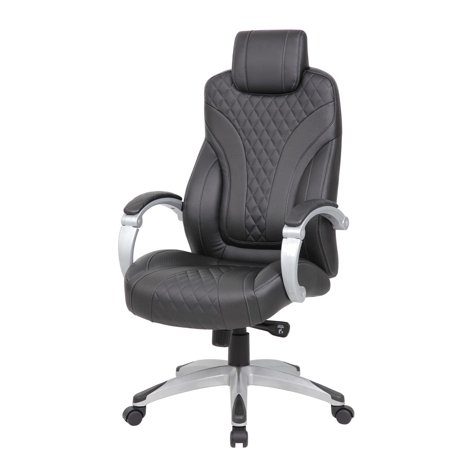 Boss Executive Hinged Arm Chair - Black (B8871-Bk)