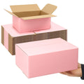 Shipping Boxes Medium 9X6X4 Inches, 30 Pack Mailer Packaging Boxes Bulk, Pink Corrugated Cardboard Boxes For Small Business Mail