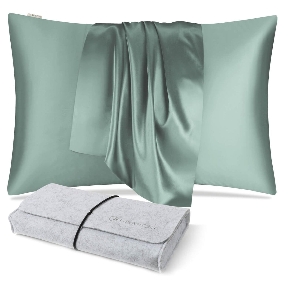 Disangni 100% Natural Mulberry Silk Pillow Case For Hair And Skin With Hidden Zipper 22 Momme Both Sides Real Silk Pillow Case(1